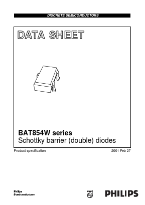 BAT854W Datasheet PDF Philips Electronics
