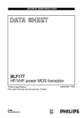 BLF177 Datasheet PDF Philips Electronics