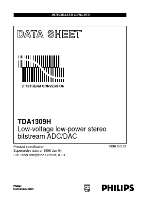 TDA1309H Datasheet PDF Philips Electronics