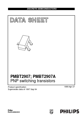 PMBT2907 Datasheet PDF Philips Electronics