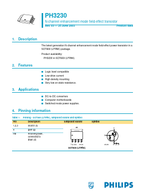 PH3230 Datasheet PDF Philips Electronics