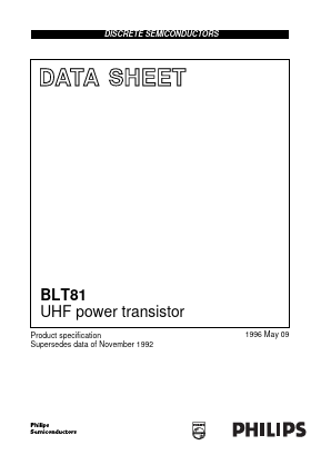 BLT81 Datasheet PDF Philips Electronics