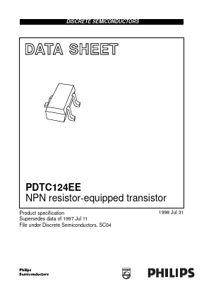 PDTC124EE_98 Datasheet PDF Philips Electronics