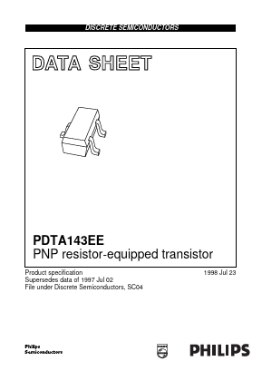PDTA143EE_98 Datasheet PDF Philips Electronics