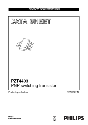 PZT4403 Datasheet PDF Philips Electronics