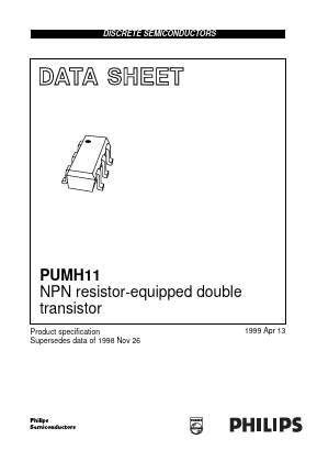 PUMH11 Datasheet PDF Philips Electronics