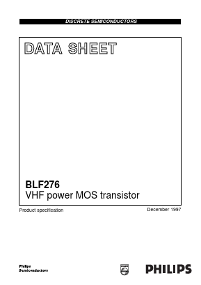 BLF276 Datasheet PDF Philips Electronics