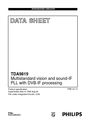 TDA9819T Datasheet PDF Philips Electronics