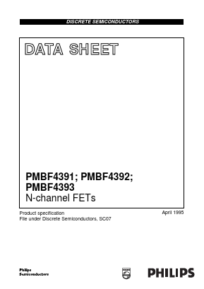 PMBF4391 Datasheet PDF Philips Electronics