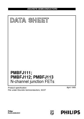 PMBFJ112 Datasheet PDF Philips Electronics