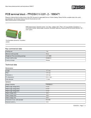 1890471 Datasheet PDF Phoenix Contact