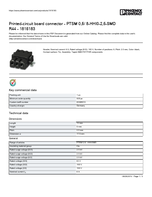 1815183 Datasheet PDF Phoenix Contact