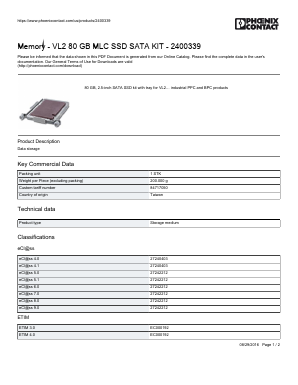 2400339 Datasheet PDF Phoenix Contact