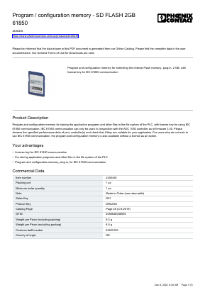 2400435 Datasheet PDF Phoenix Contact