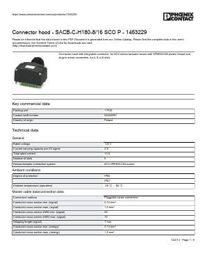 1453229 Datasheet PDF Phoenix Contact