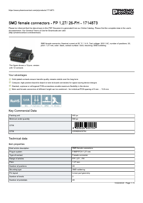 1714873 Datasheet PDF Phoenix Contact