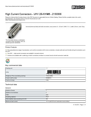 2130305 Datasheet PDF Phoenix Contact