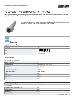 1657009 Datasheet PDF Phoenix Contact