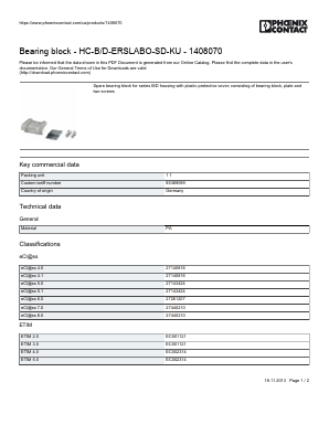 1408070 Datasheet PDF Phoenix Contact