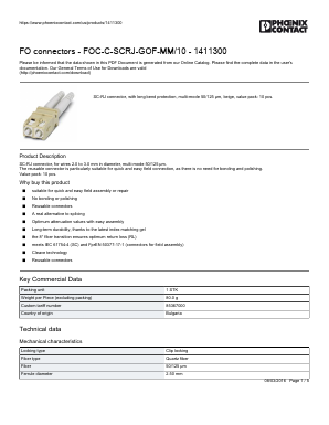 1411300 Datasheet PDF Phoenix Contact