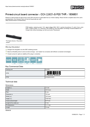 1836531 Datasheet PDF Phoenix Contact