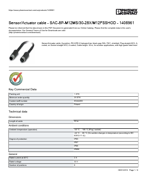 1405961 Datasheet PDF Phoenix Contact