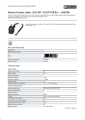 1404796 Datasheet PDF Phoenix Contact