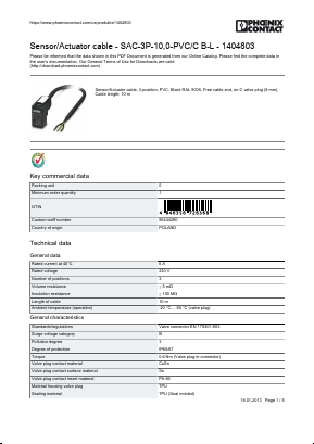 1404803 Datasheet PDF Phoenix Contact