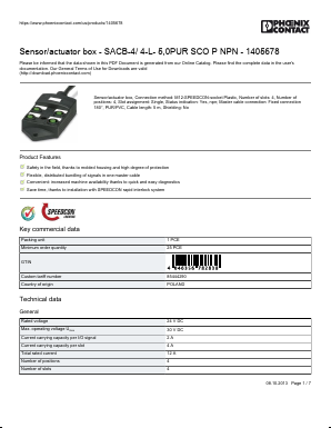 1405678 Datasheet PDF Phoenix Contact