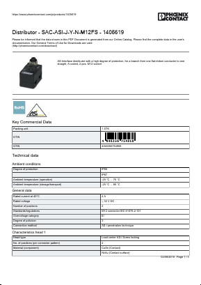 1405619 Datasheet PDF Phoenix Contact