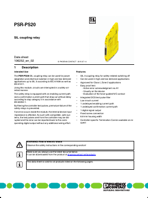 2700356 Datasheet PDF Phoenix Contact
