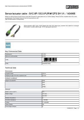 1404965 Datasheet PDF Phoenix Contact