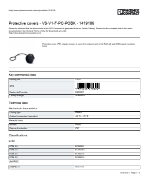 1419186 Datasheet PDF Phoenix Contact