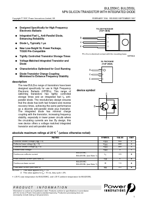 BULD50KC Datasheet PDF Power Innovations