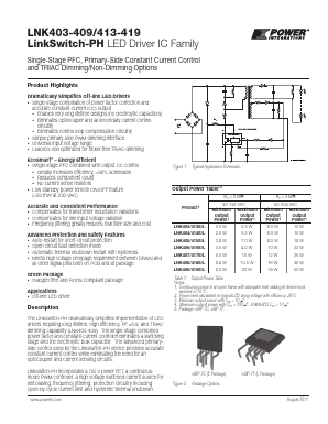 LNK413 Datasheet PDF Power Integrations, Inc