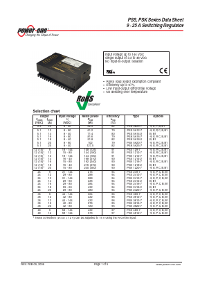 PSK1220-7 Datasheet PDF Power-One Inc.