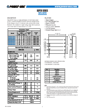 DGP20E12T5/12 Datasheet PDF Power-One Inc.