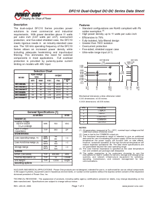DFC10U48D15 Datasheet PDF Power-One Inc.