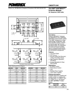 CM30TF-24H Datasheet PDF Powerex