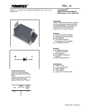 PS412225 Datasheet PDF Powerex
