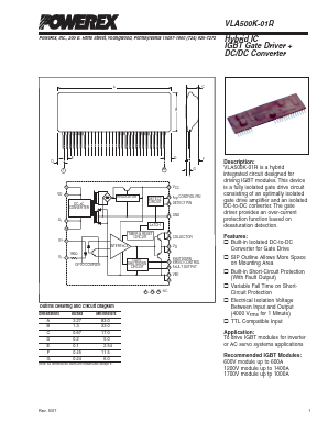 VLA500K-01R Datasheet PDF Powerex