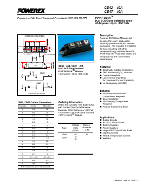 CD470840A Datasheet PDF Powerex