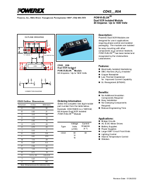 CD431260A Datasheet PDF Powerex