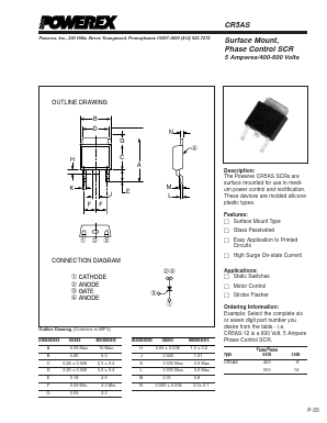 CR5AS400-12 Datasheet PDF Powerex