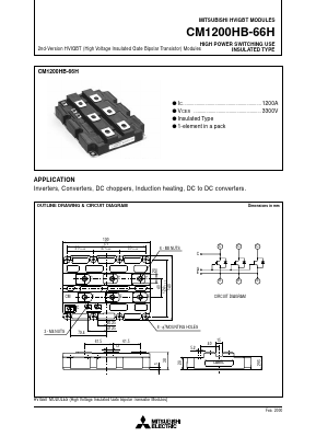 CM1200HB-66H Datasheet PDF Powerex