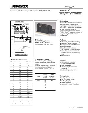 ND471225 Datasheet PDF Powerex