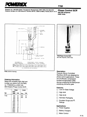 T7002030 Datasheet PDF Powerex