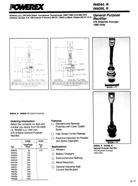 1N4054 Datasheet PDF Powerex
