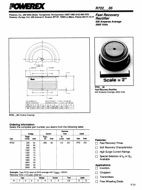 R7222005ES Datasheet PDF Powerex