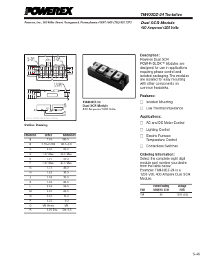 TM400DZ-24 Datasheet PDF Powerex
